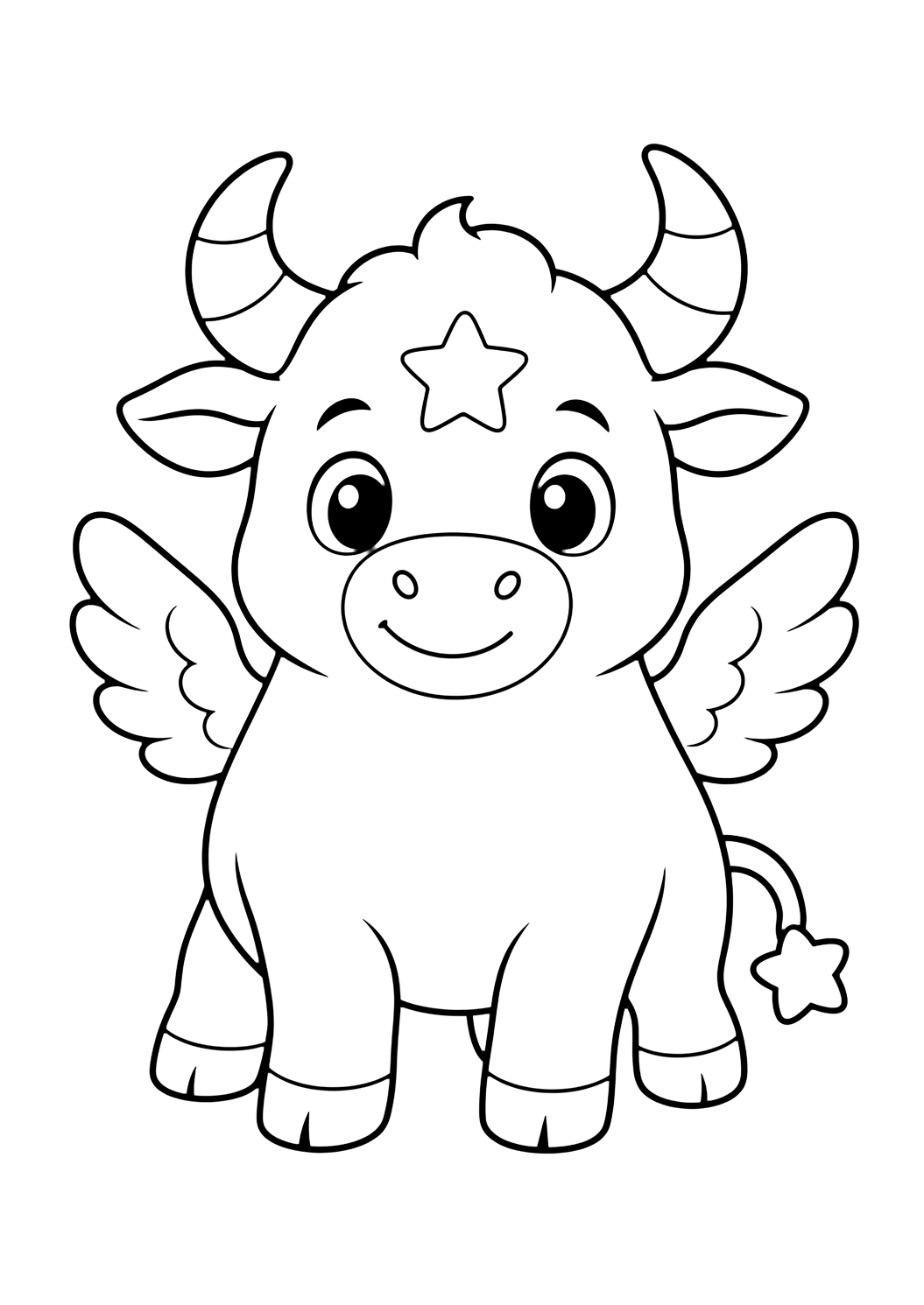 Toro estelar para colorear