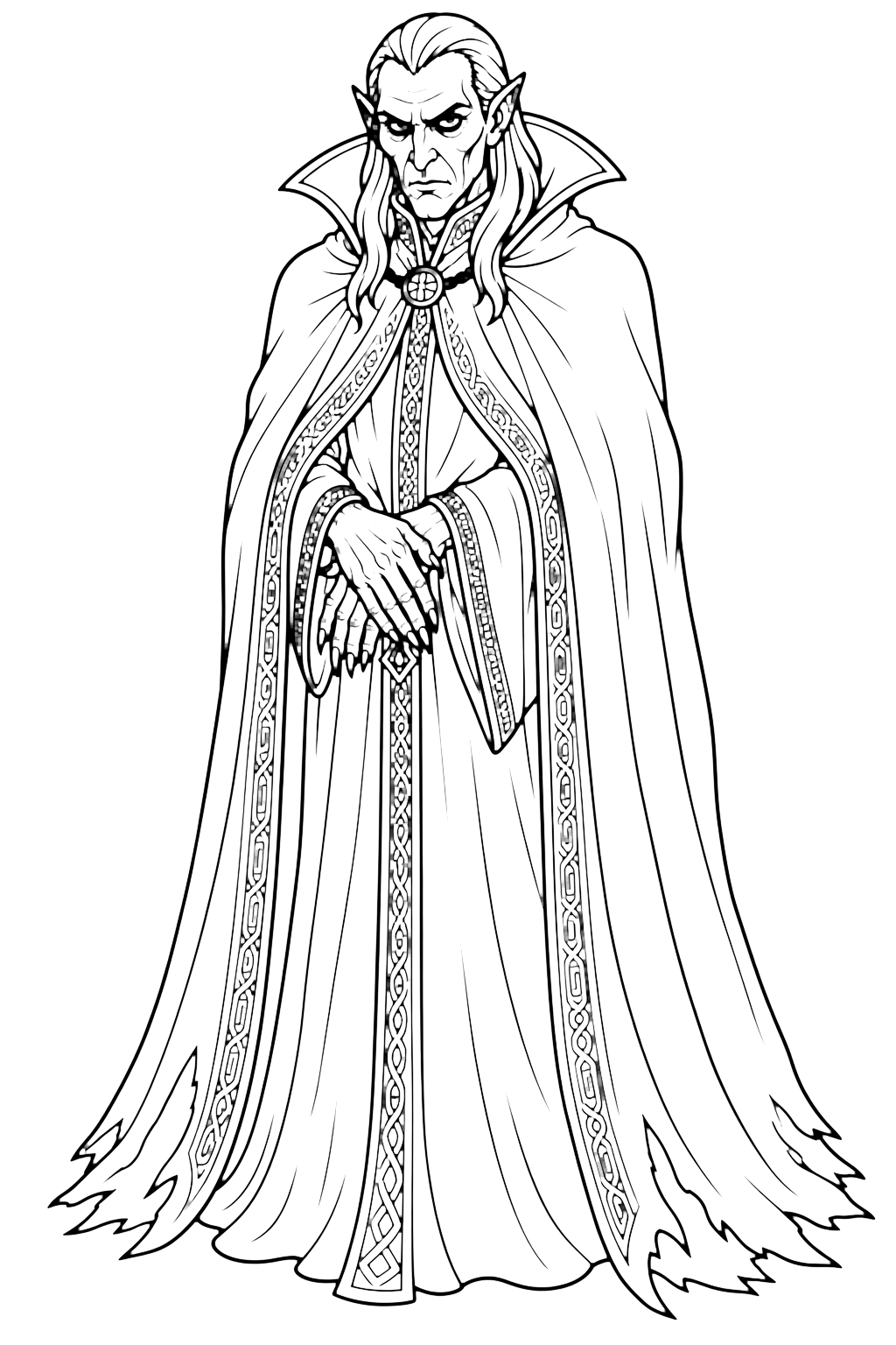 Disegno da colorare: Upyr, spirito vampiro