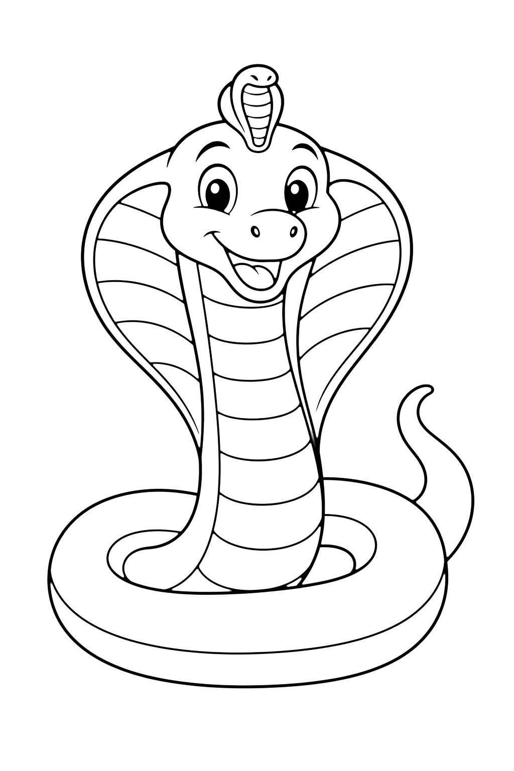 Dibujo para colorear: Cobra uraeus