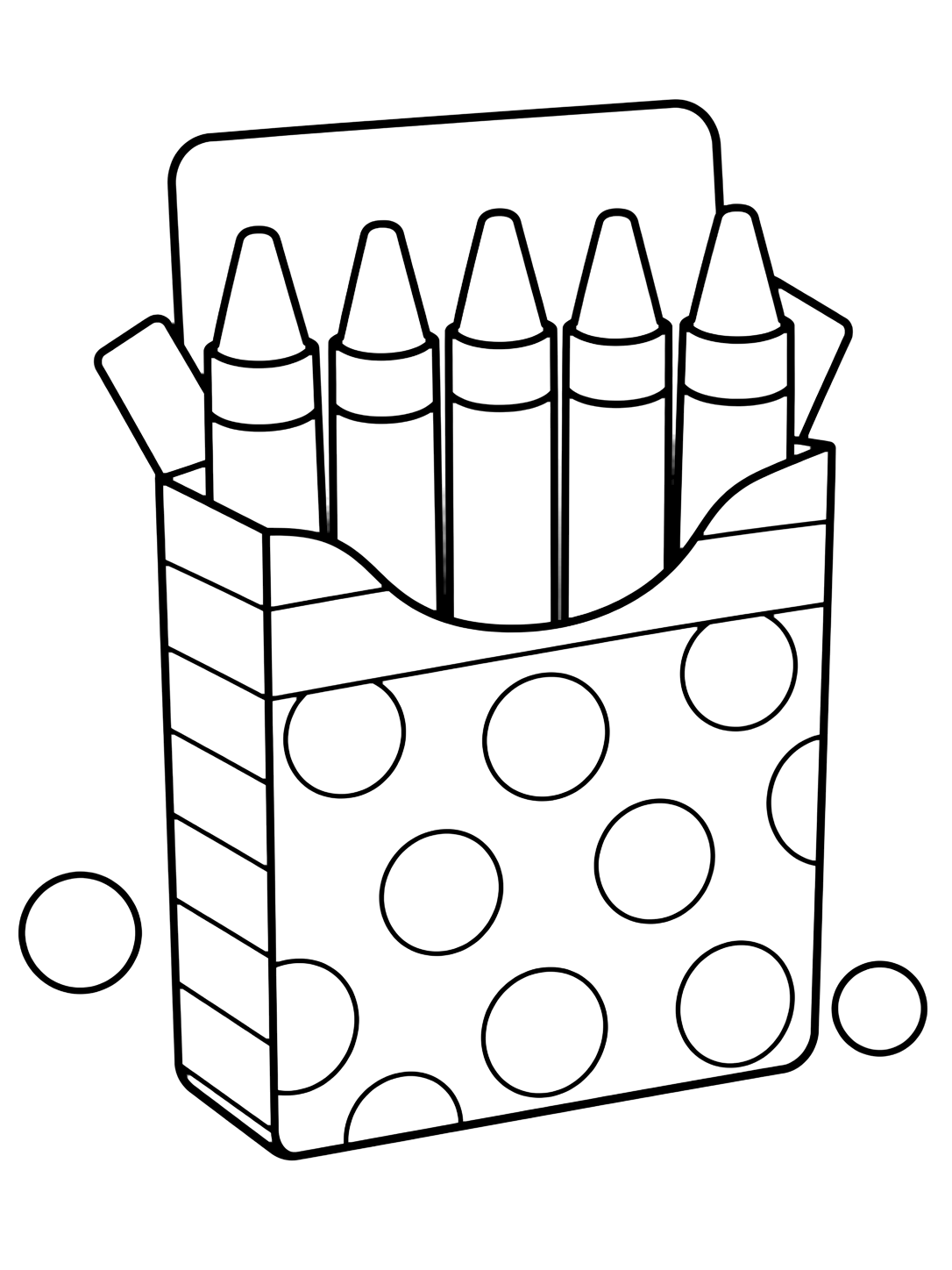 Coloriage avec le motif « boîte de crayons à motifs » sous forme de motif aéré avec de grandes formes de crayons et de boîtes. Idéal pour enfants, rentrée scolaire, impression et coloriage en ligne.