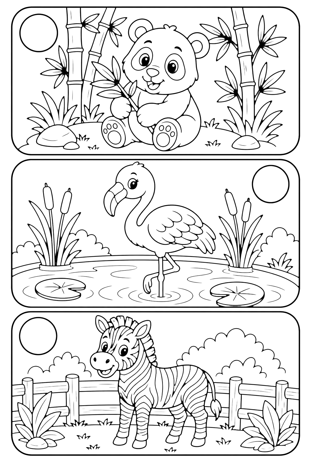 zoo animal habitat worksheet coloring page with a simple printable zoo worksheet activity for kids