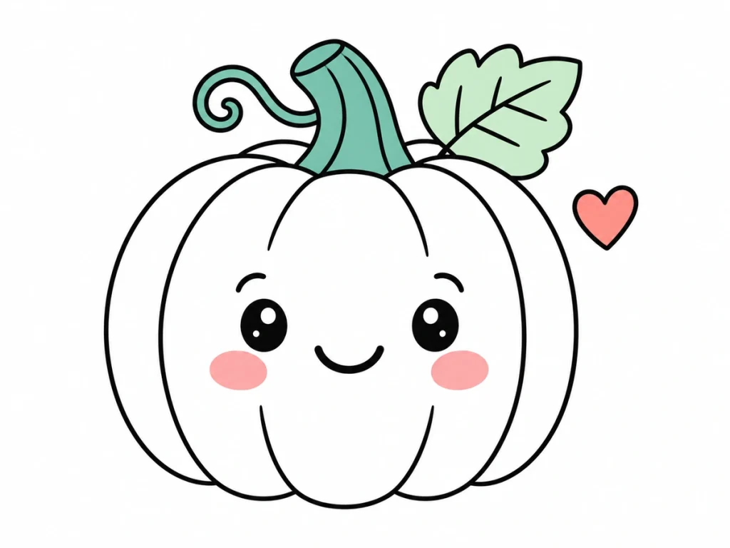Calabazas tiernas para colorear