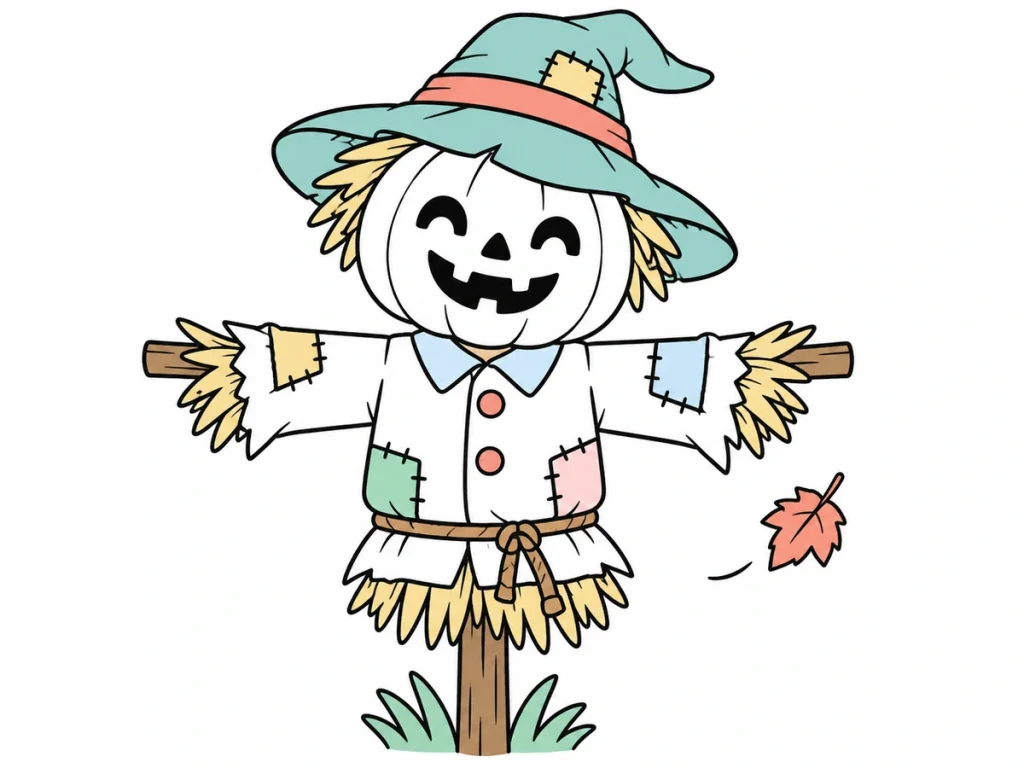 Coloriages d’épouvantails d’Halloween