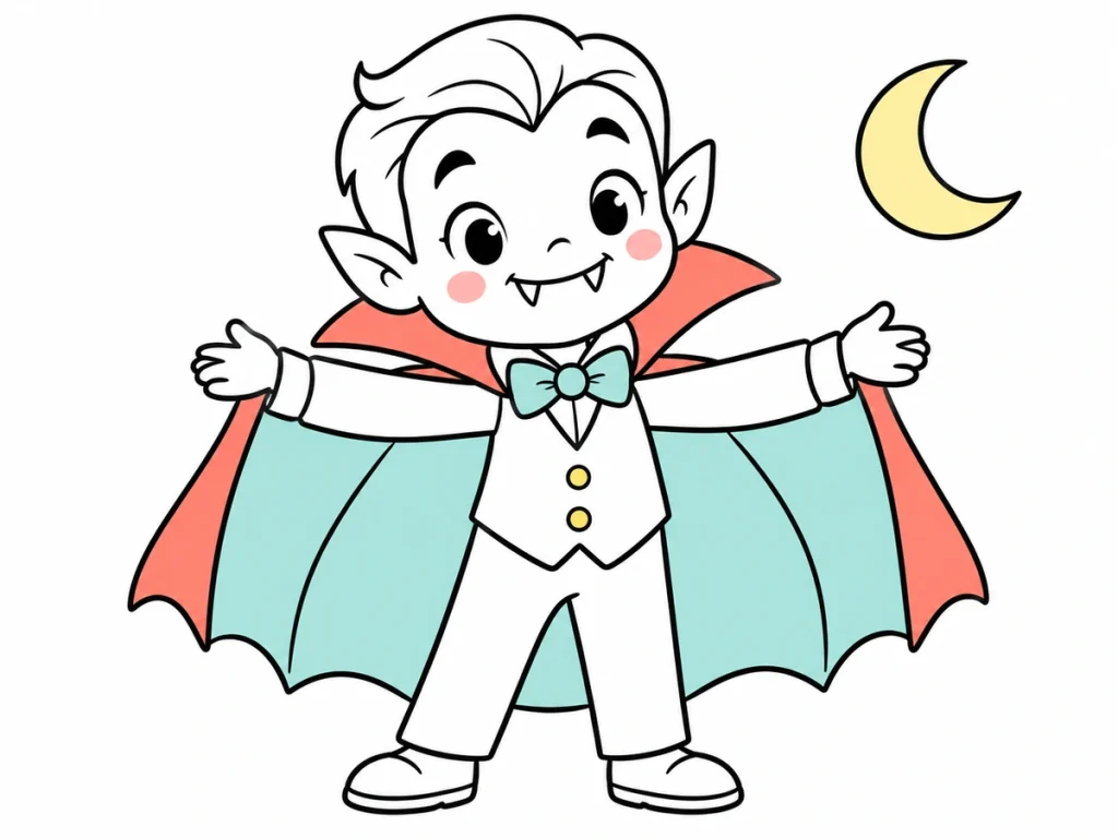 Coloriages de vampires d’Halloween