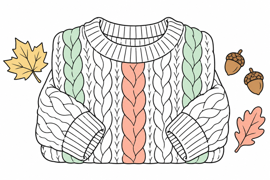 Sweater Weather Coloring Pages – Cozy Fall Printables